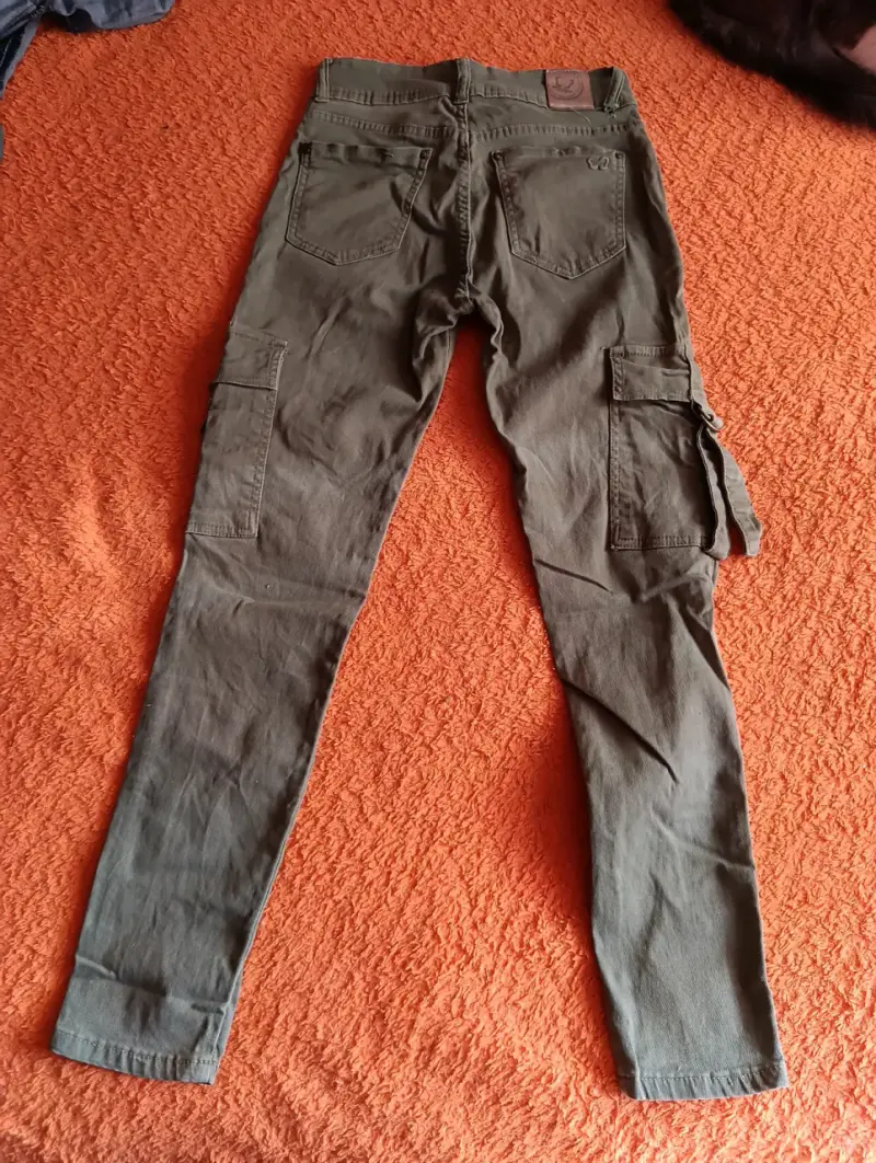 Pantalones cargo verde oliva efesis - 2