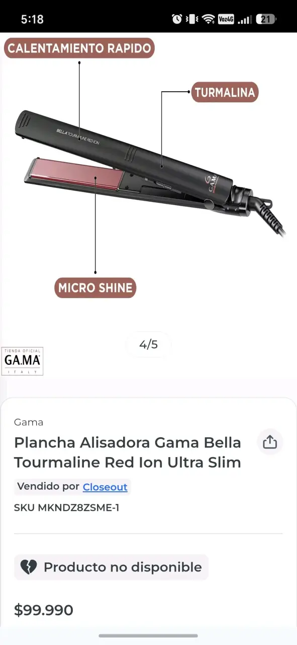 Plancha de pelo Gama Elegance - 4