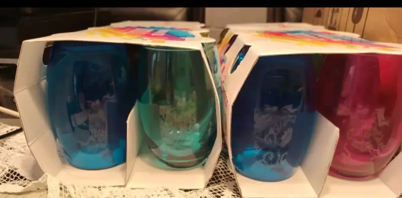 Set 6 vasos de colores Cristar - 3