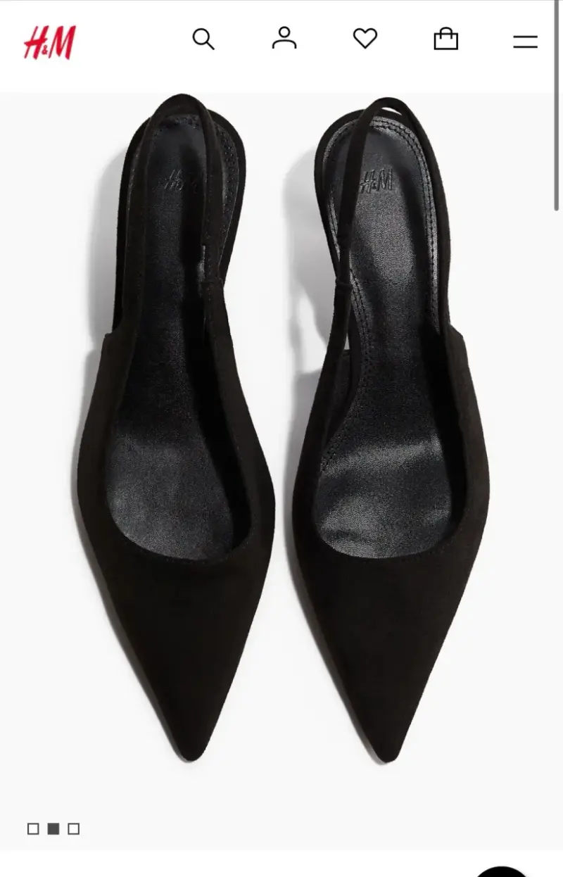 Zapatos negros con tiras H&M - 1