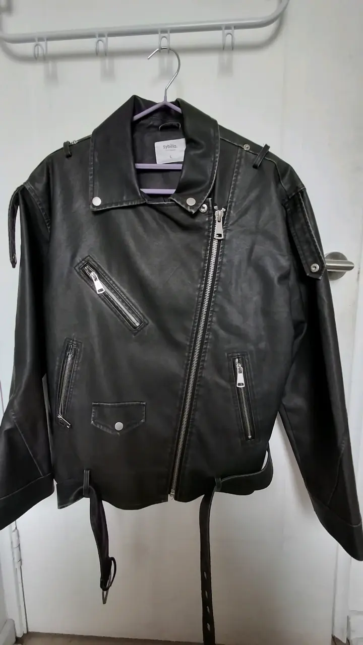 Chaqueta de cuero negra - 2