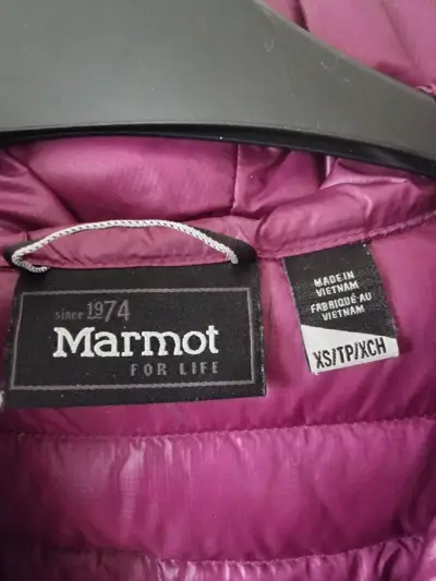 Parka marmot larga morada con capucha - miniatura 2