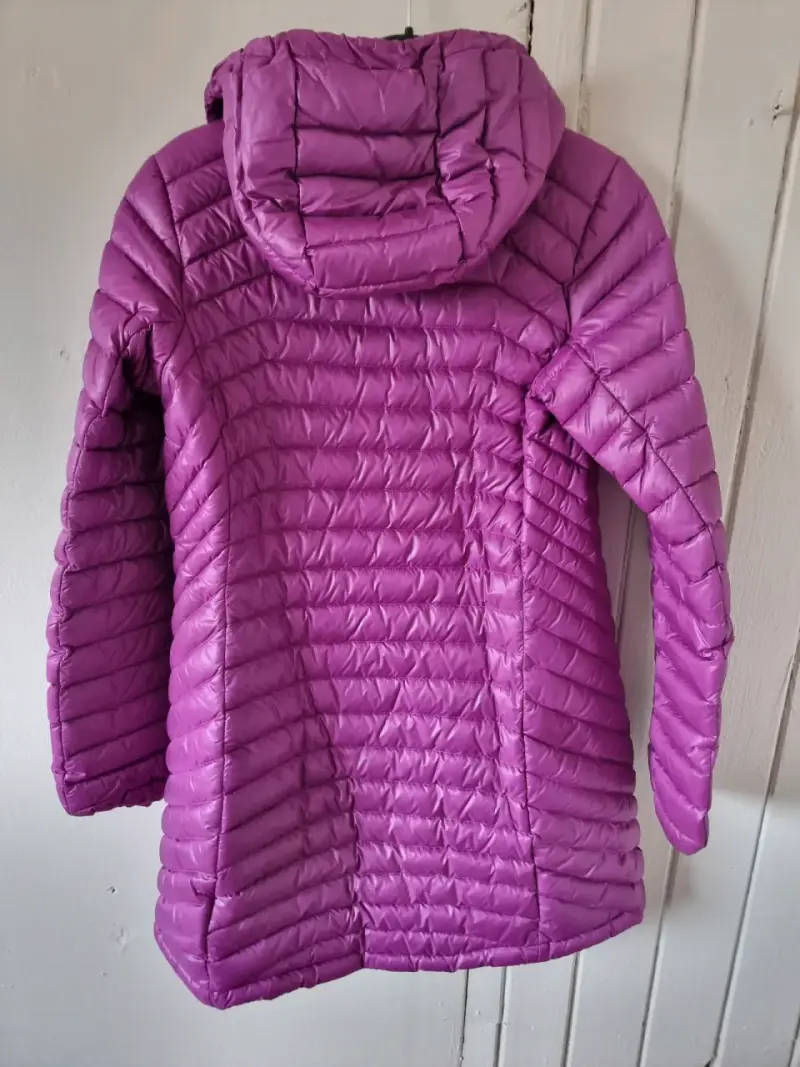 Parka marmot larga morada con capucha - 3