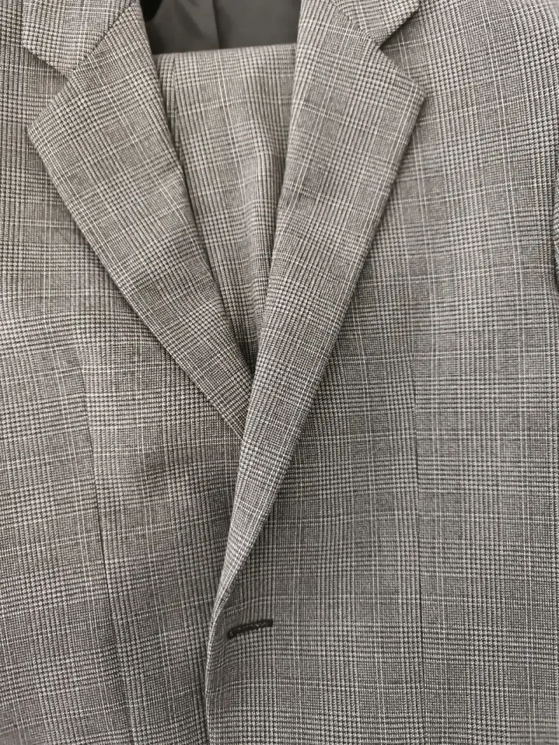 Traje café cuadros Zara - 2