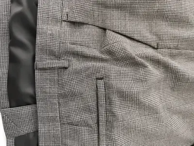 Traje café cuadros Zara - miniatura 4