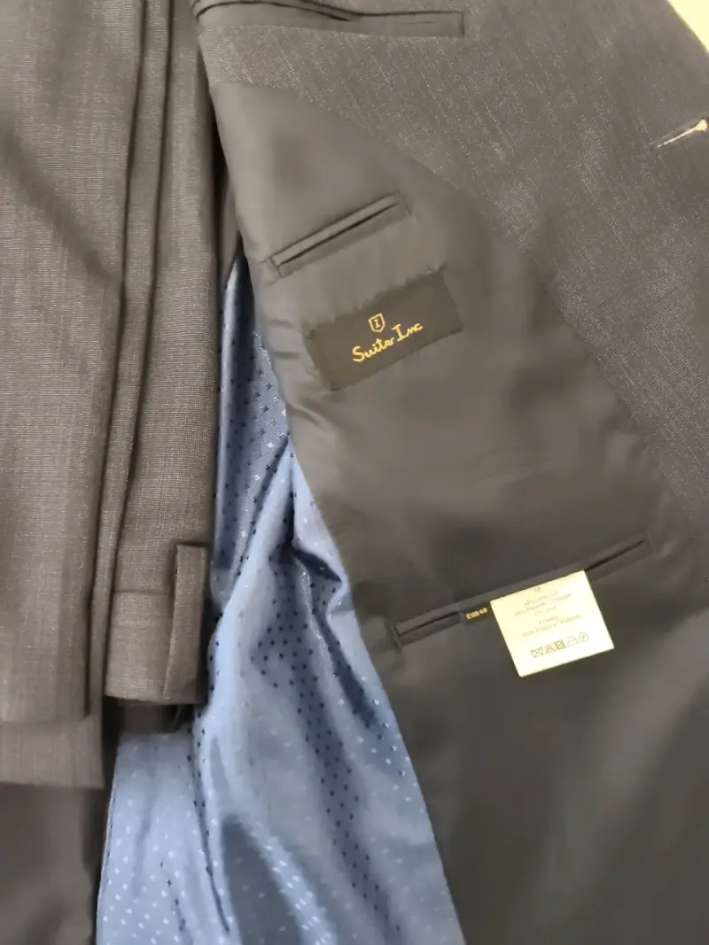Traje azul claro para hombre - 2