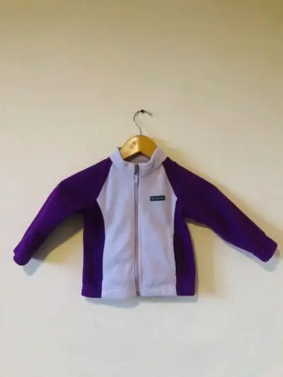 Chaqueta Columbia polar infantil morada - miniatura 1
