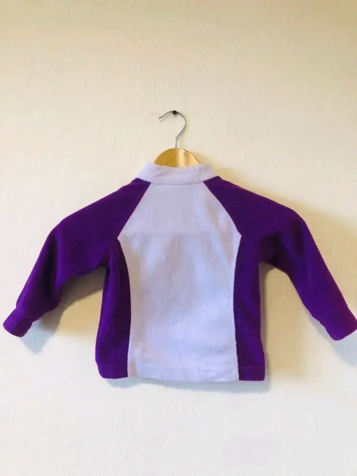 Chaqueta Columbia polar infantil morada - 3