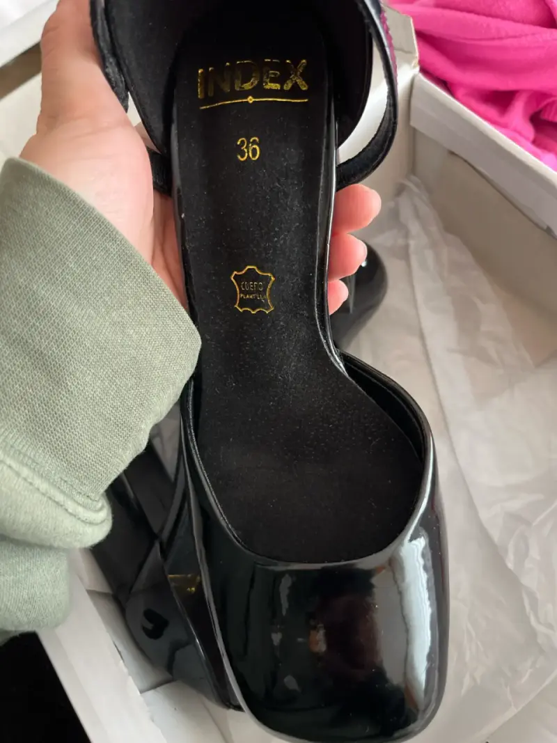 Tacones negros charol - 2