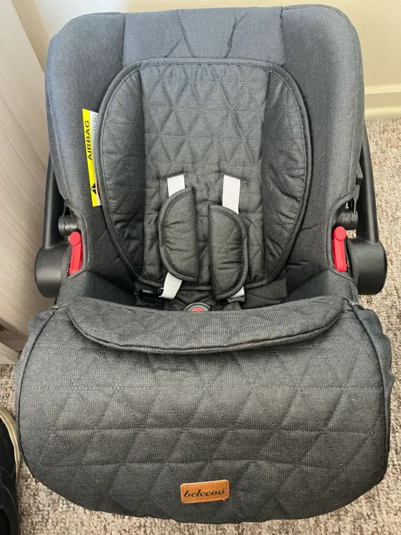 Coche con Silla de auto para bebé gris - 1