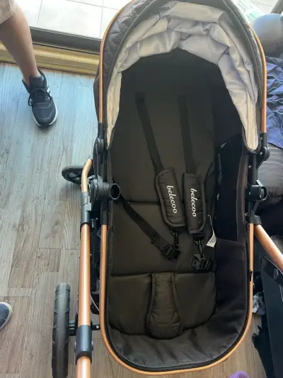 Coche con Silla de auto para bebé gris - miniatura 2