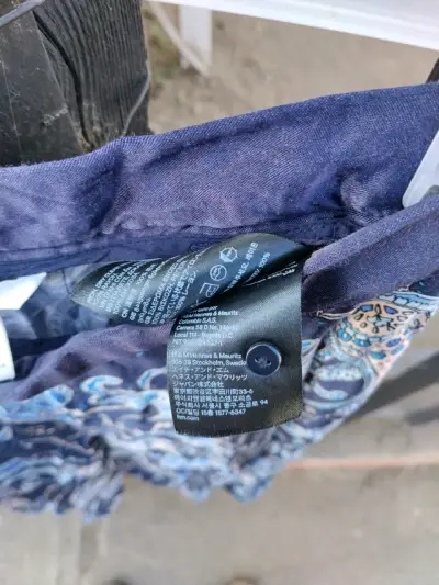 Pantalón estampado azul y blanco - miniatura 5