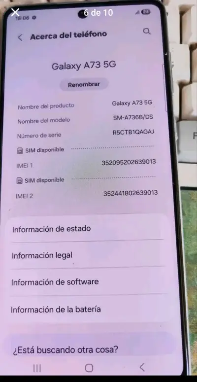 📱 Celular Samsung Galaxy A73 5G — Impecable🔹 128 G - miniatura 5