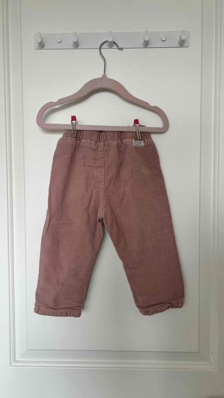Pantalon niña cotele rosa talla 12 meses - 2