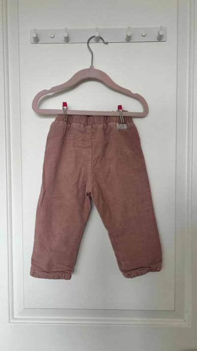 Pantalon niña cotele rosa talla 12 meses - miniatura 2