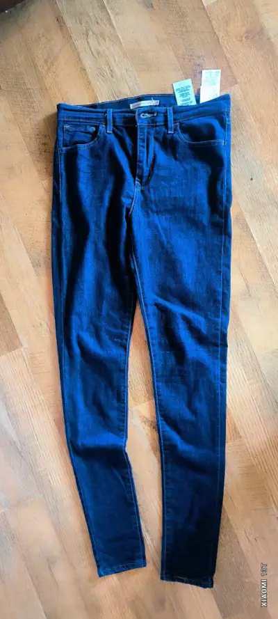 Jeans azul oscuro mujer - miniatura 1