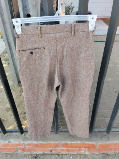 Pantalones de lana marrón - miniatura 2
