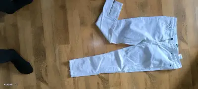 Jeans blancos con cierres - miniatura 4