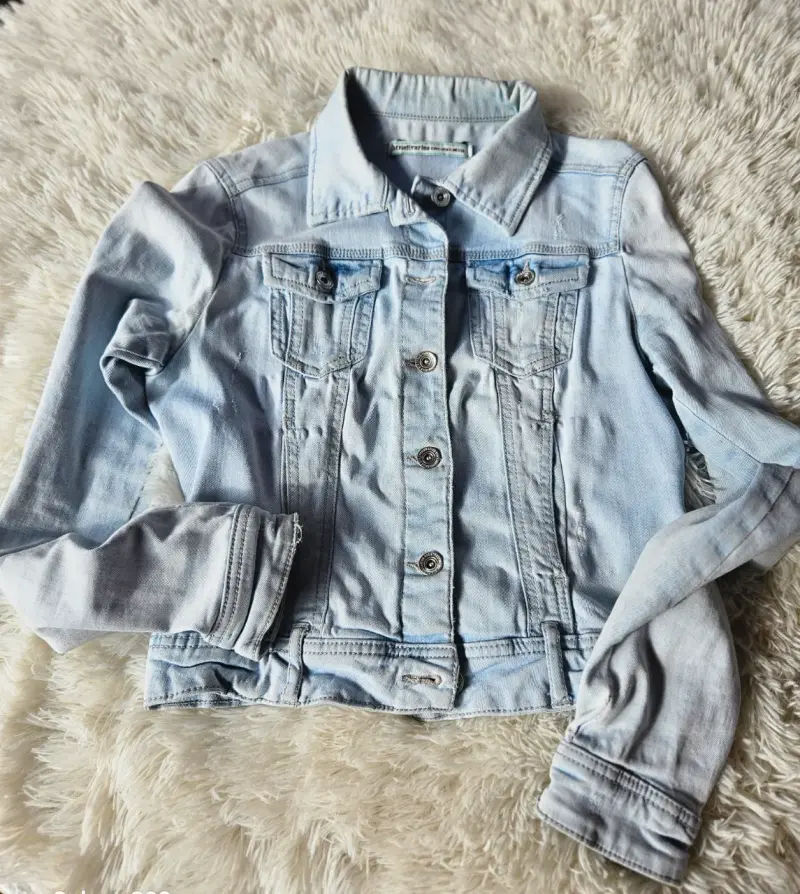 Chaqueta denim celeste - 1