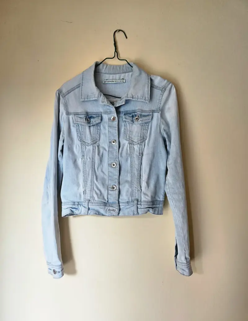 Chaqueta denim celeste - 2