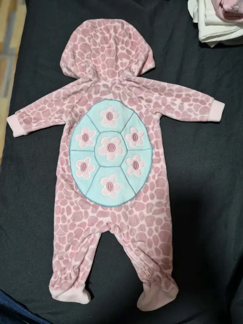 Pijama enterito de jirafa rosa - 2