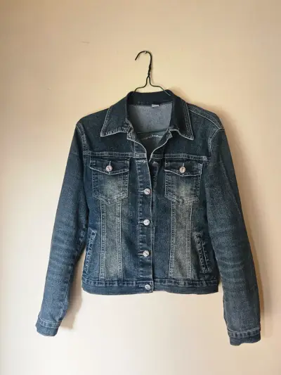 Chaqueta de mezclilla azul - miniatura 1