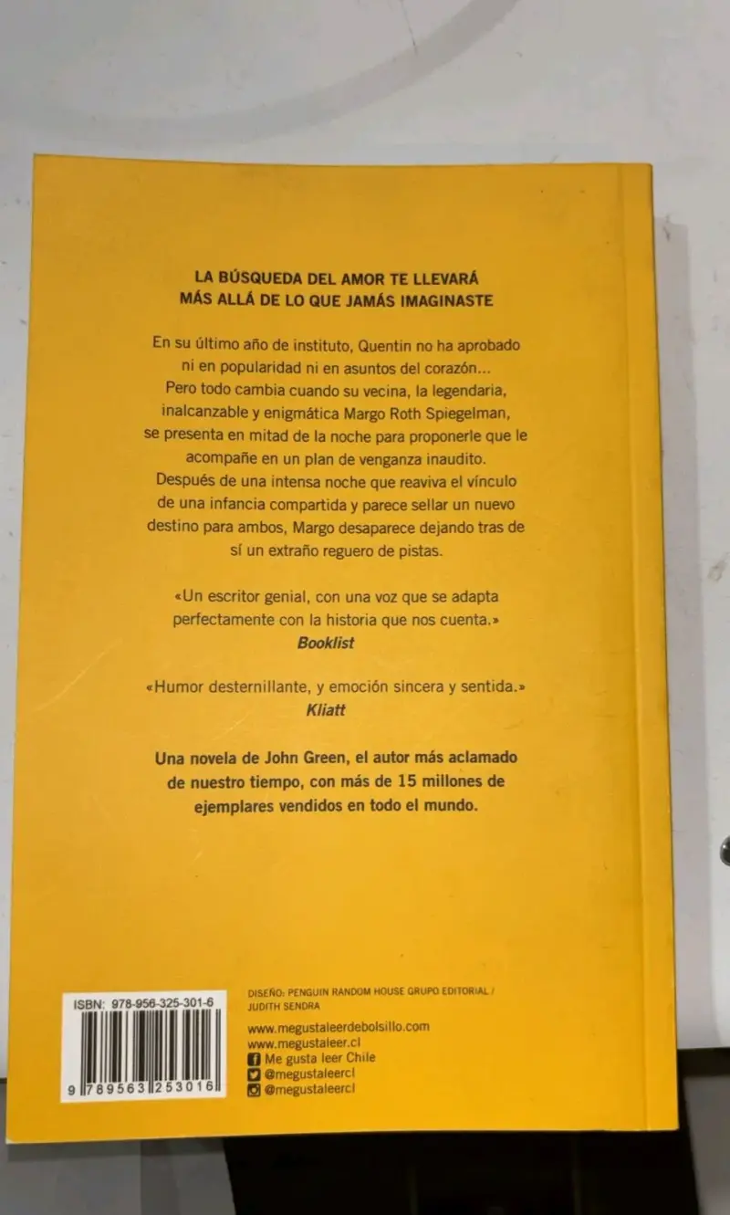 Libro original 'Ciudades de Papel' - 2