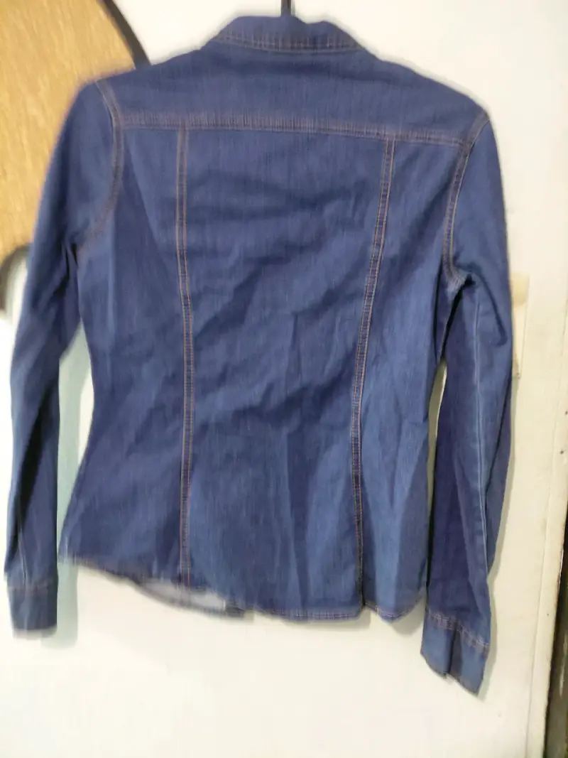 Camisa de mezclilla azul - 2