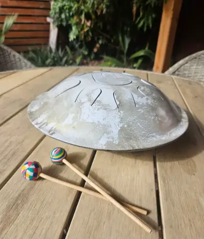 Tambor de lengua plateado - miniatura 3