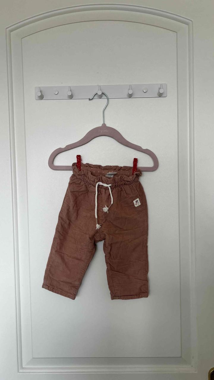 Pantalones cotelé bebe niña 6 meses - 1