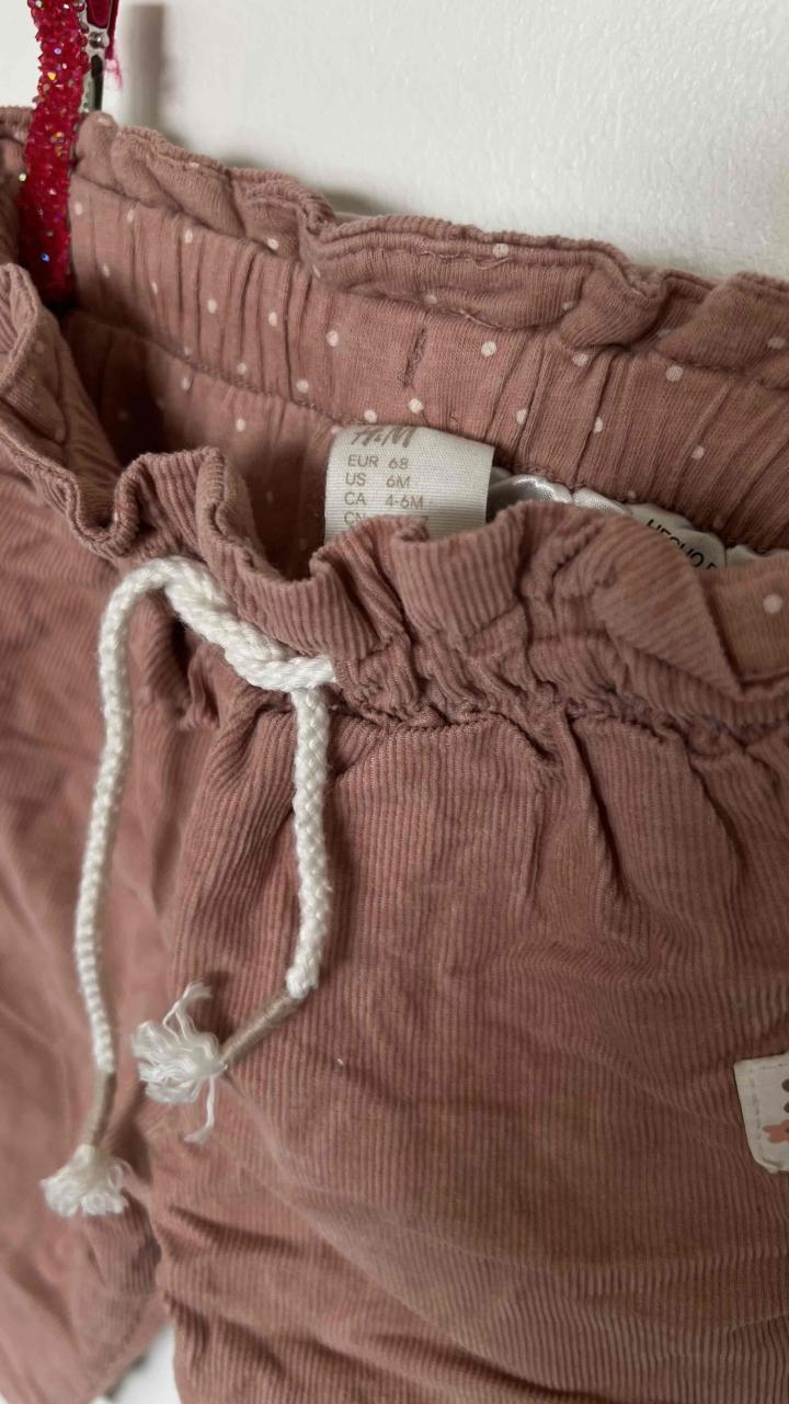 Pantalones cotelé bebe niña 6 meses - 3