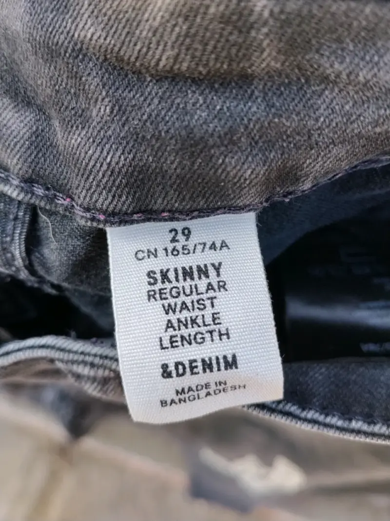 Jeans gris skinny denim - 3