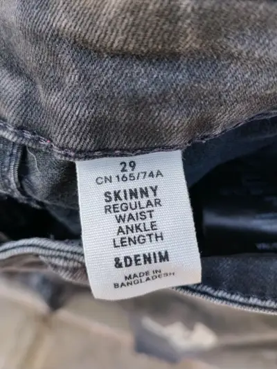Jeans gris skinny denim - miniatura 3