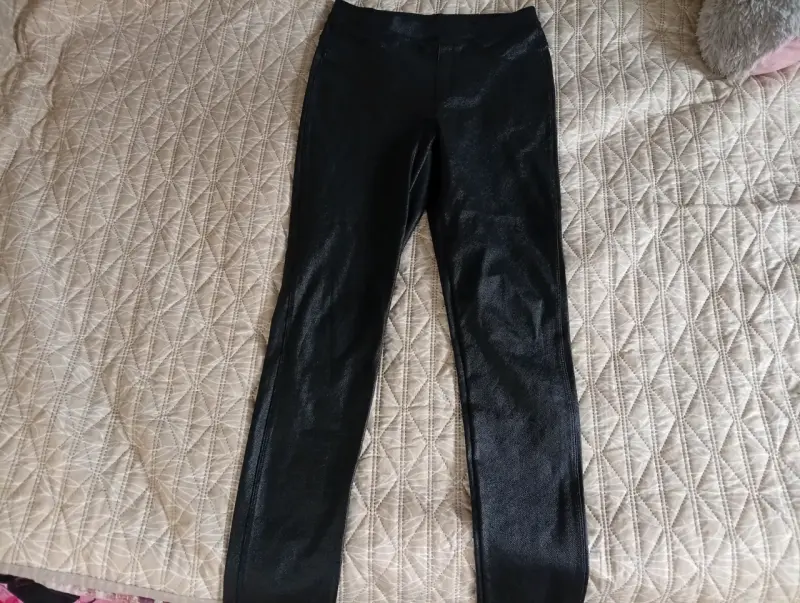 Pantalones leggings negros brillantes - 2