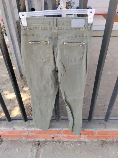 Jeans verdes Bluegirl Denim - miniatura 2