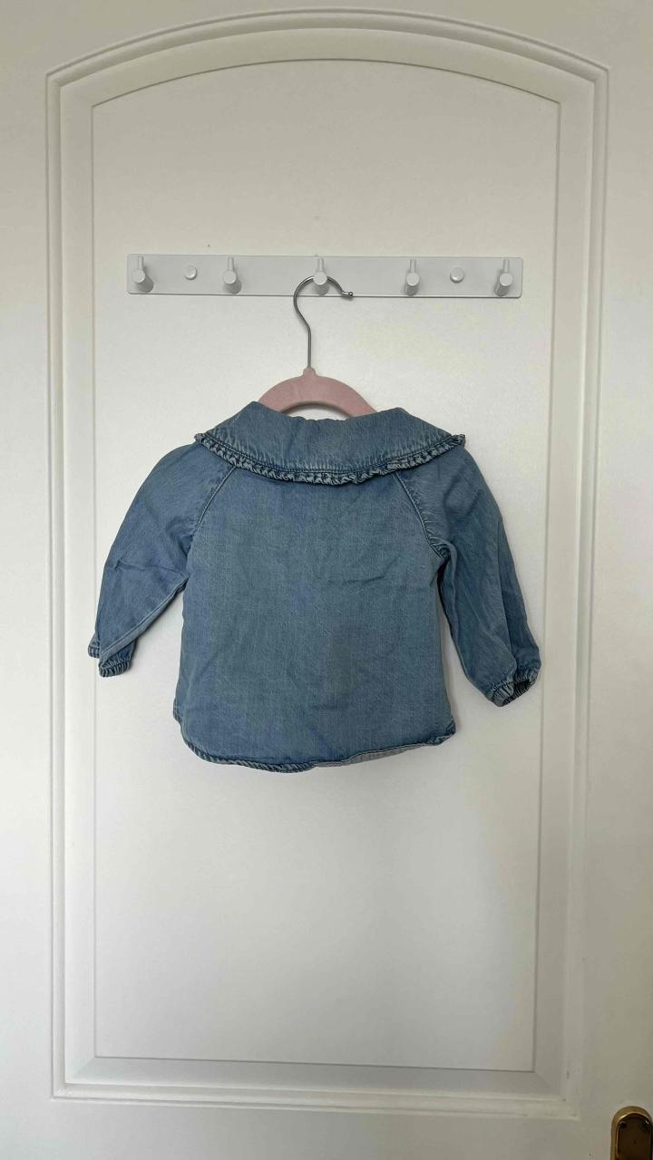 Blusa denim jeans niña talla 6 meses - 2