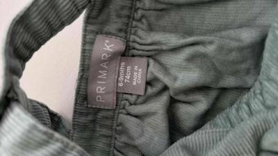 Vestido cotele pana verde niña 6 a 9 meses - miniatura 3