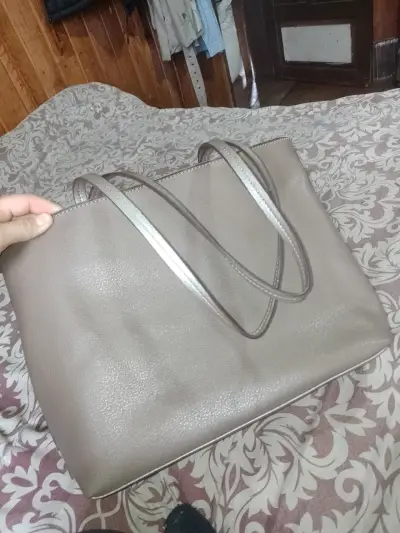 Cartera grande beige - miniatura 2