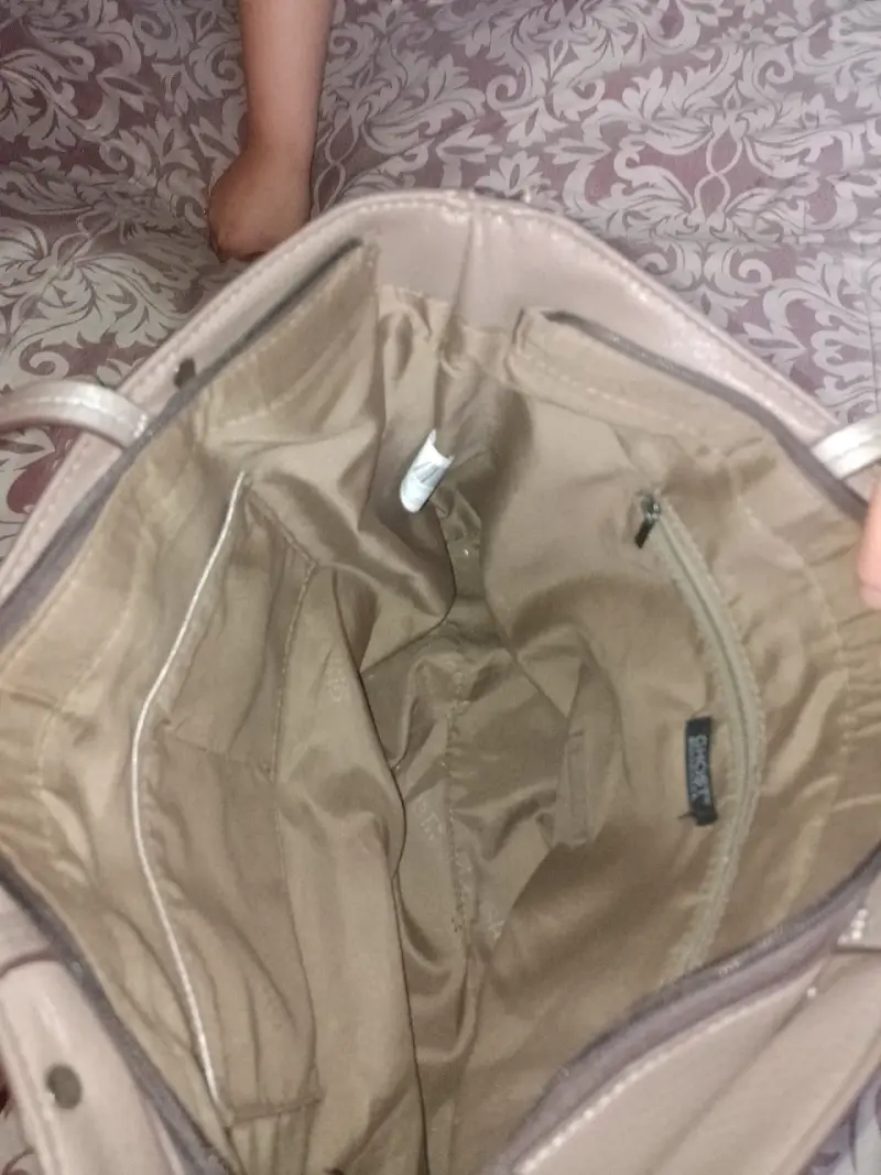 Cartera grande beige - 3