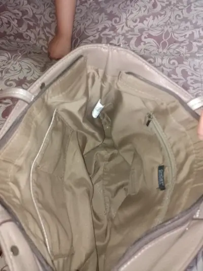 Cartera grande beige - miniatura 3