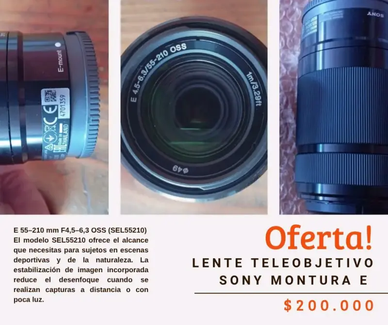 Lente Sony 55-210mm negro - 3