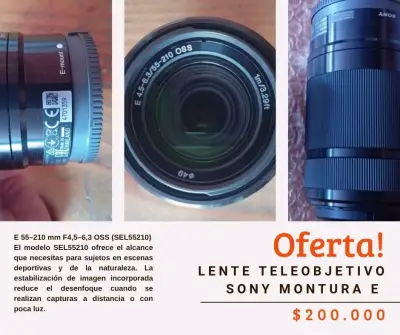 Lente Sony 55-210mm negro - miniatura 3