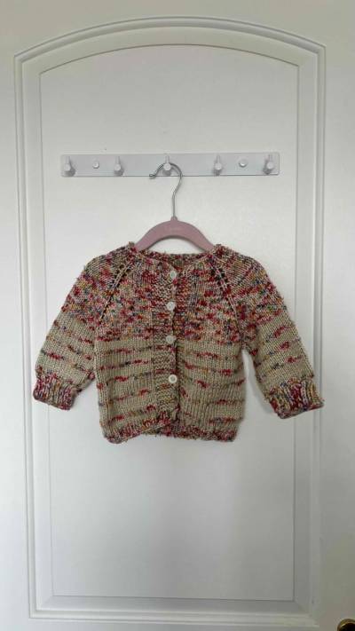 Chaleco tejido niña talla 6 a 12 meses - miniatura 1
