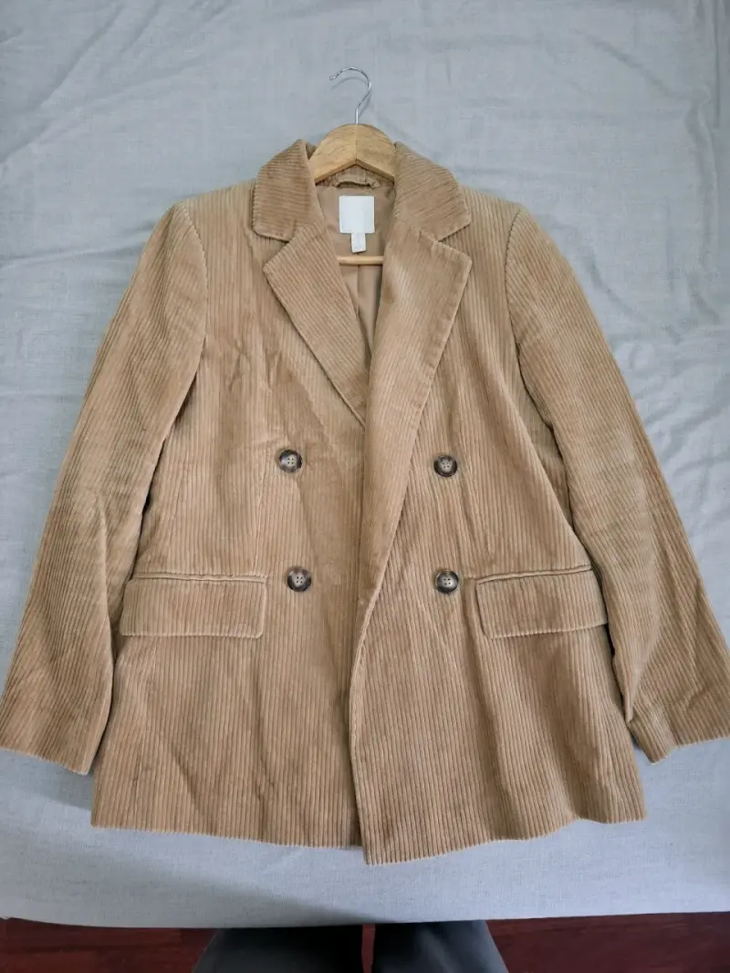 Blazer beige de pana - 1