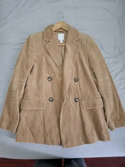 Blazer beige de pana - miniatura 1