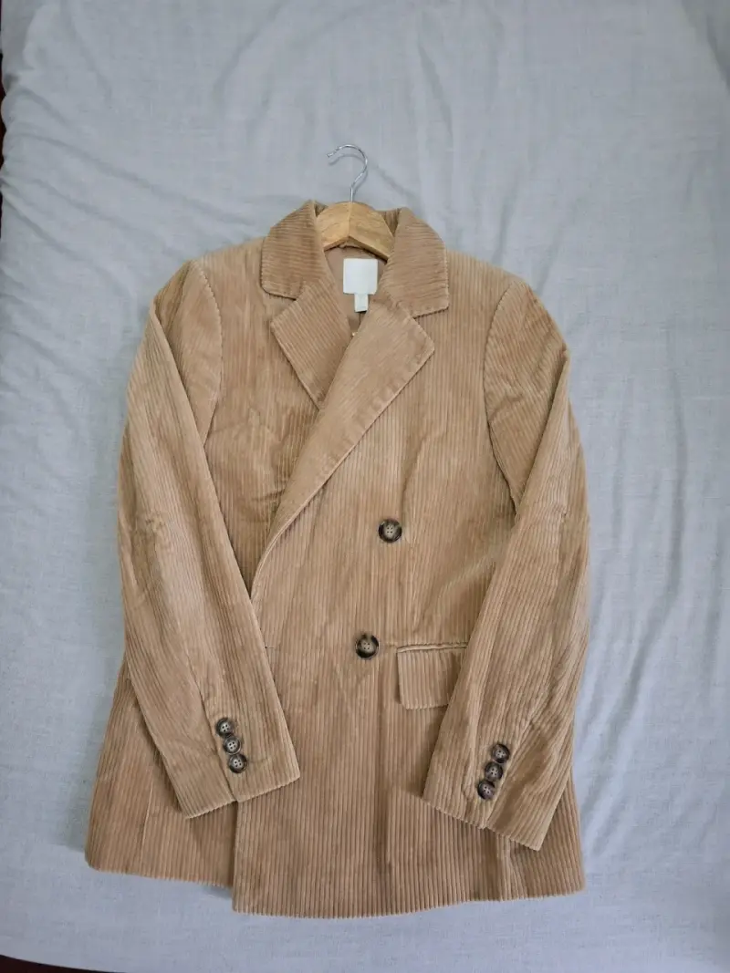 Blazer beige de pana - 2