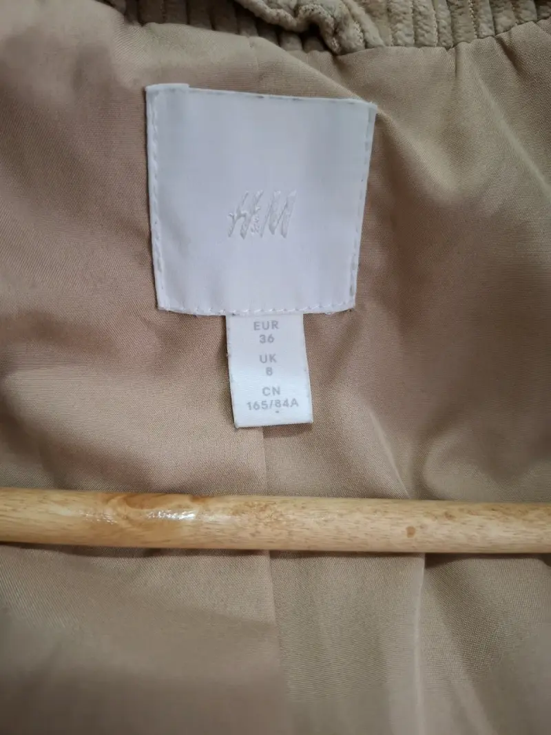 Blazer beige de pana - 3