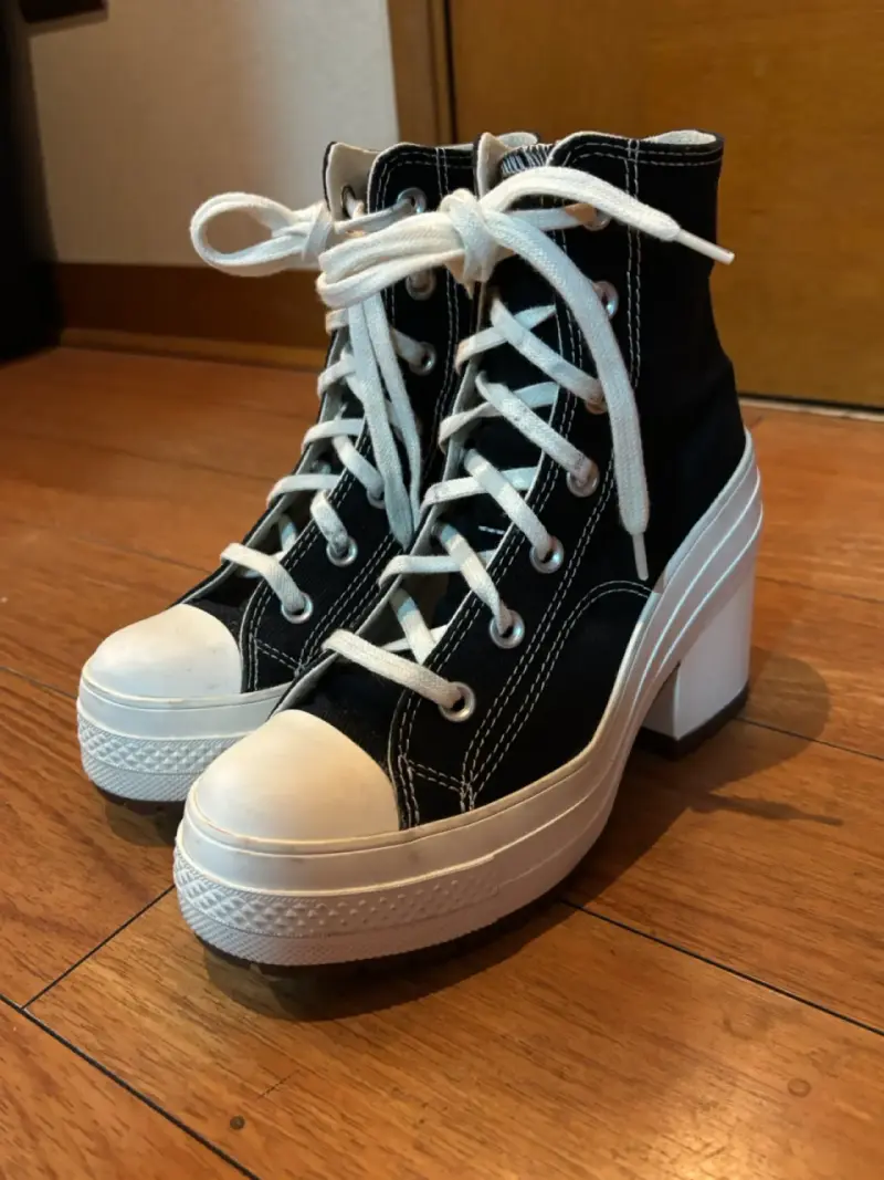 Tacones Converse Negras 36 - 1