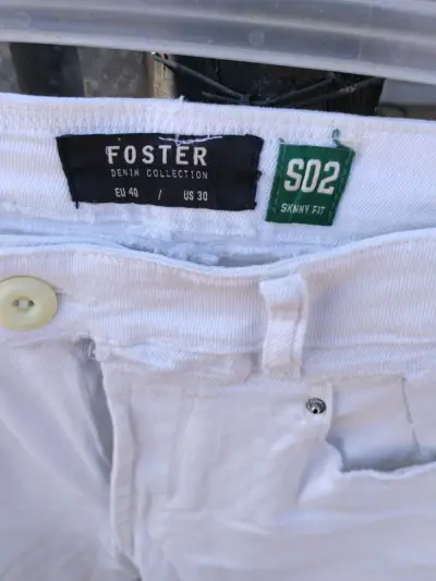 Pantalones blancos Foster talla 40 - miniatura 2