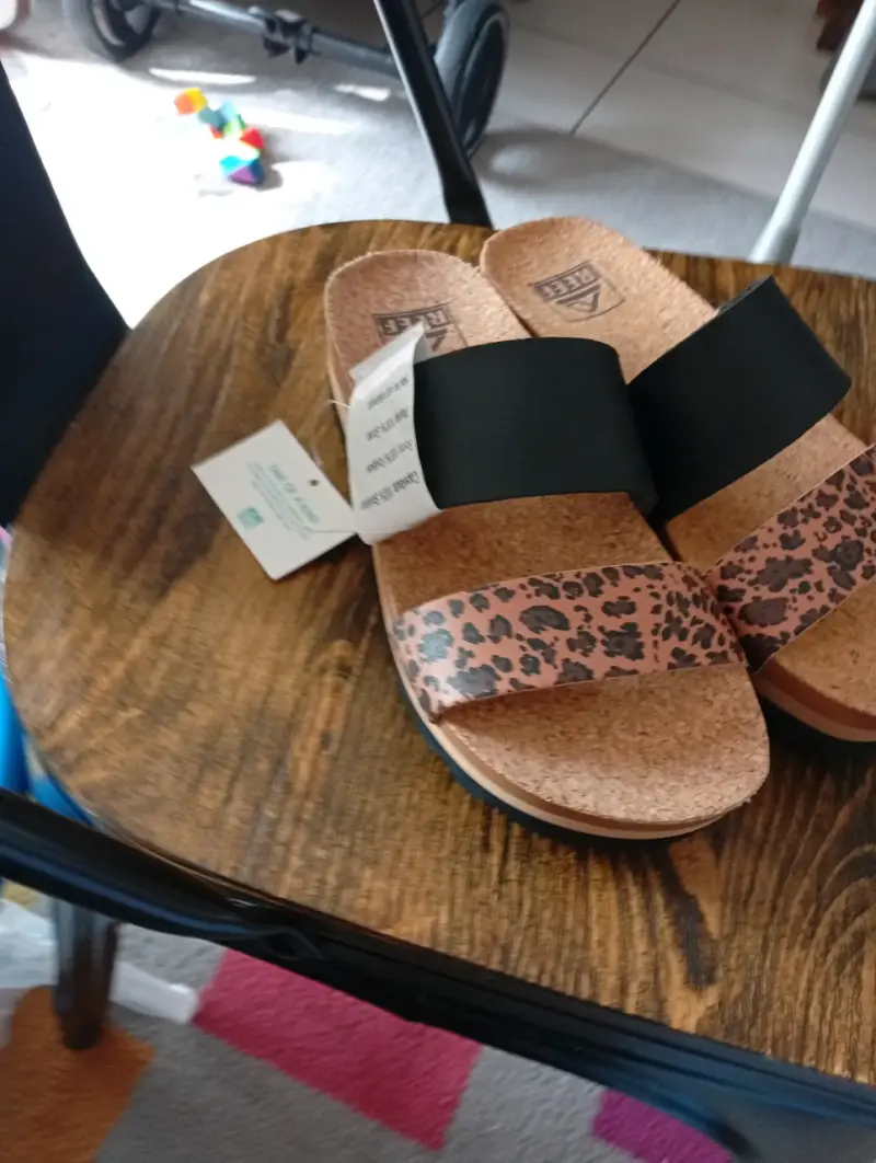 Sandalias con estampado leopardo - 1